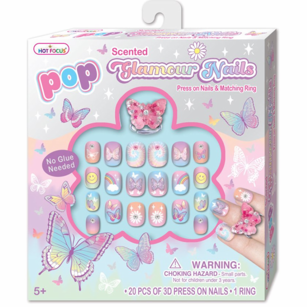 Sada samolepky na nehty - Motýl