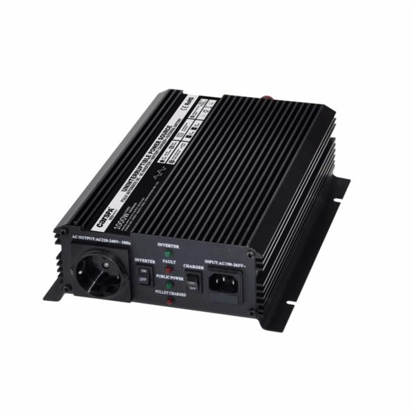 Napěťový měnič Carspa UPS1000-12 12V/230V 1000W  s nabíje...