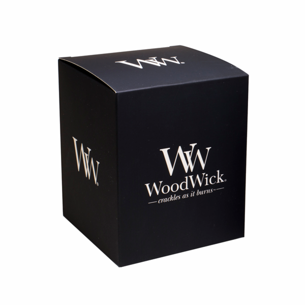 Dárková krabička WoodWick, Na střední svíčku, černá