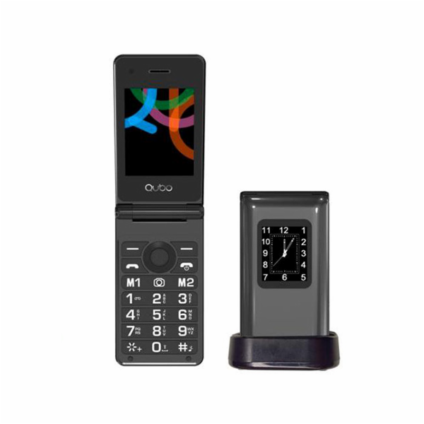 Mobilní telefon QUBO, QUBO X-28 BK, TLF LCD displej, foto...