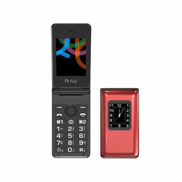 Mobilní telefon QUBO, QUBO X-28 RD, TLF LCD displej, foto...