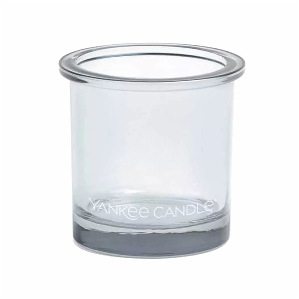 Svícen skleněný Yankee Candle, Čiré sklo, 7 cm