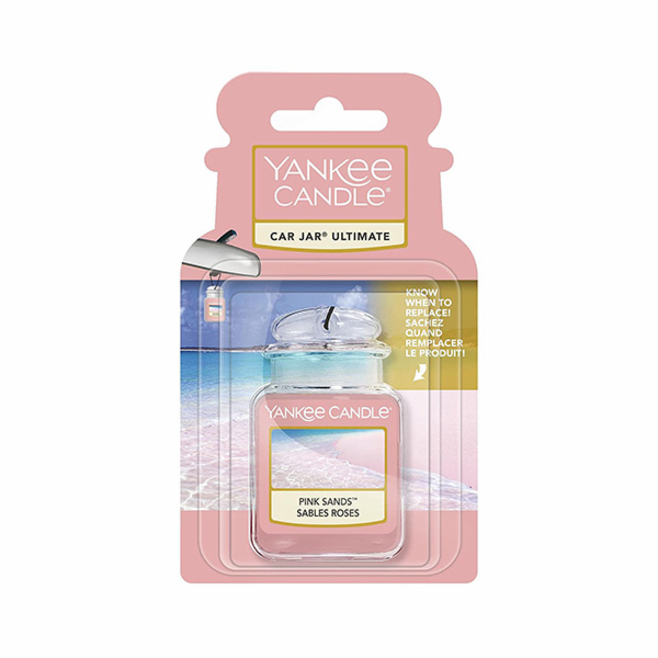Osvěžovač do auta Yankee Candle, Růžové písky, 1x visačka