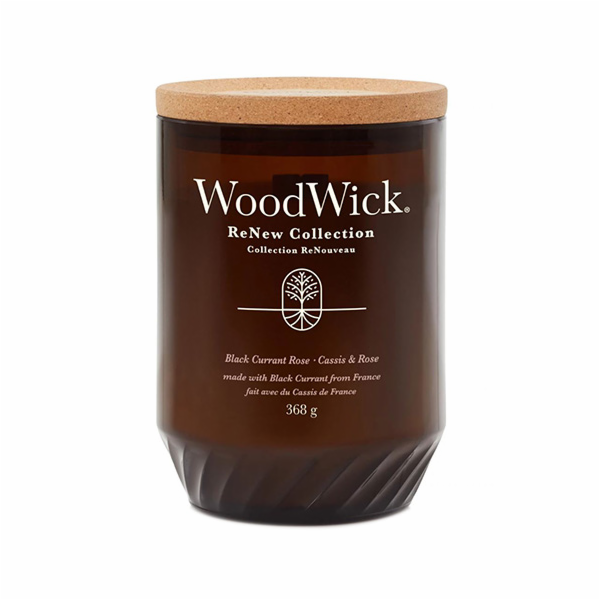 Svíčka WoodWick ReNew velká, Black Currant & Rose, Černý ...