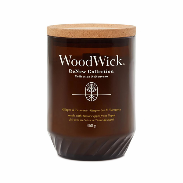 Svíčka WoodWick ReNew velká, Ginger & Turmeric, Zázvor a ...