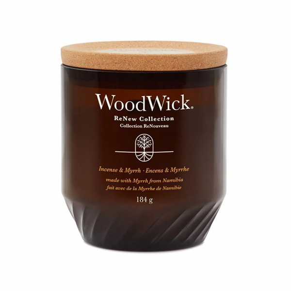 Svíčka WoodWick ReNew střední, Incense & Myrrh, Kadidlo a...