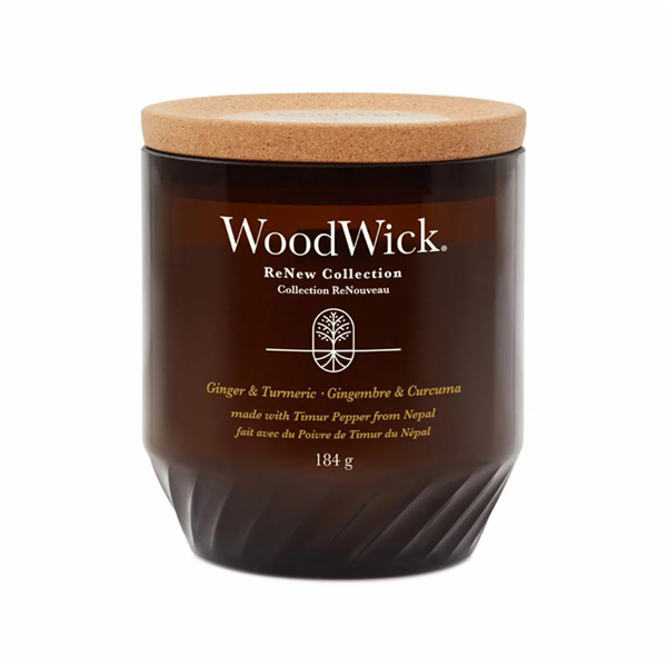 Svíčka WoodWick ReNew střední, Ginger & Turmeric, Zázvor ...