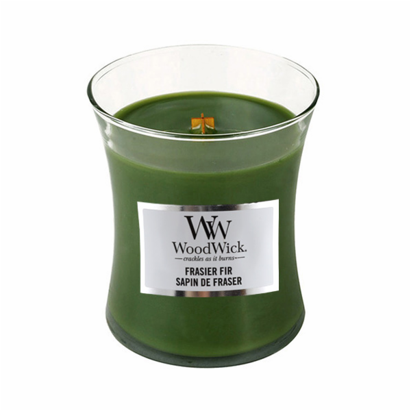 Svíčka WoodWick střední, Frasier Fir, Jedle, 275 g