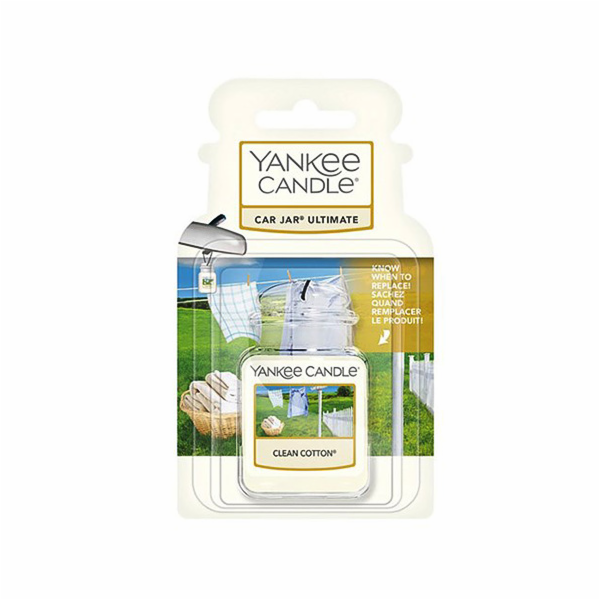 Osvěžovač do auta Yankee Candle, Čistá bavlna, 1x visačka