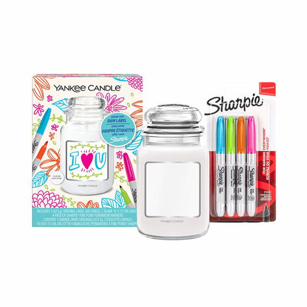 Svíčka ve skleněné dóze Yankee Candle, Čistá bavlna, 623 g