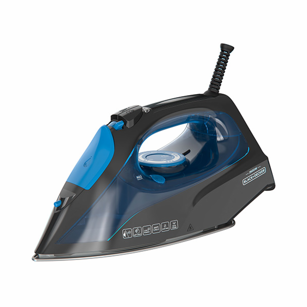 Žehlička Black+Decker, BXIR2605E, napařovací, nerezová že...