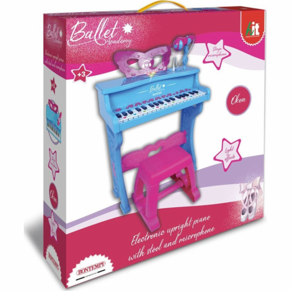 Bontempi BONTEMPI ELEKTRONICKÉ PIANO SE STOLIČKOU A MIKRO...