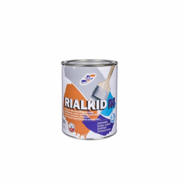 Smaltovaná alkydová barva Rilak Rialkid M, bílá, 0,9l