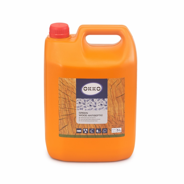 Antiseptikum na dřevo Okko T, zelené, 5 l