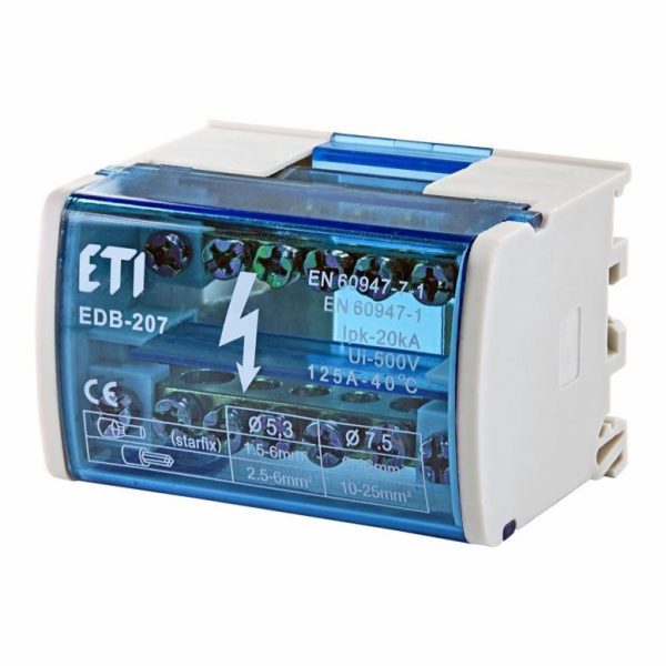 Rozvodné svorky EDB-207 2x7 125A
