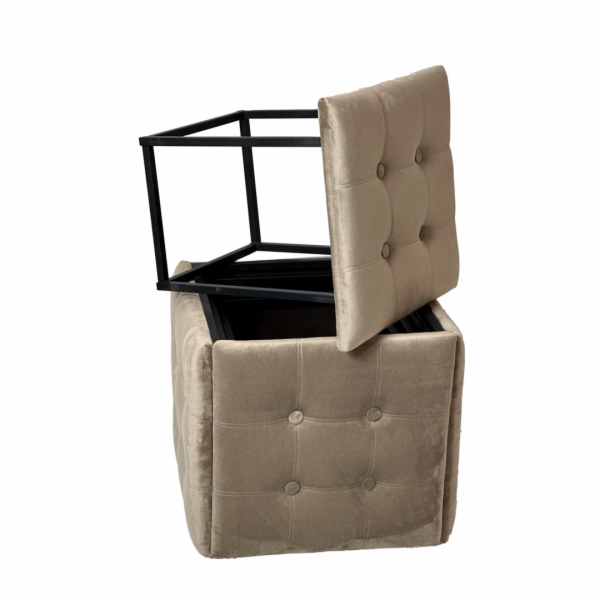 Puff-transformer 5v1 - 5 stoliček v 1 pouffe cappuccino v...