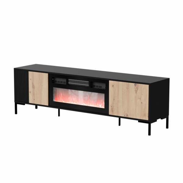 Cama RTV skříň MERCI 180 x 40 x 53,5 cm černá/dub artisan...