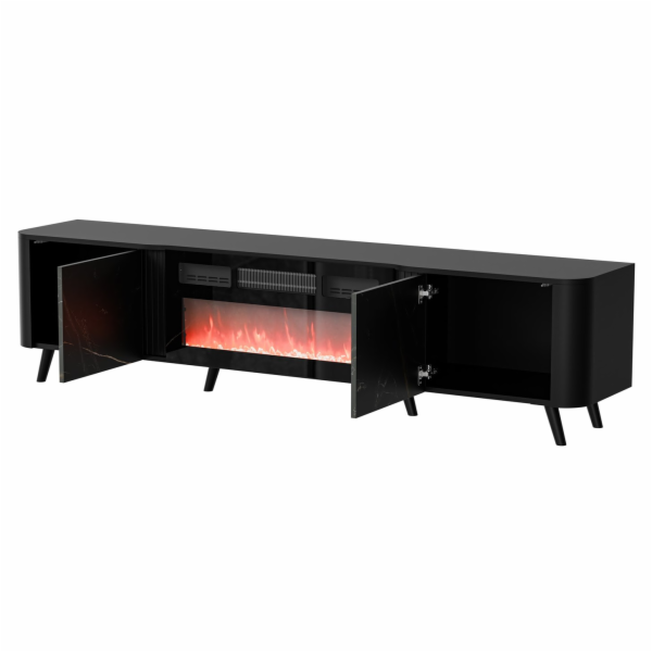 Cama RTV skříňka Volare 200 x 39 x 49 cm černá/san sebast...