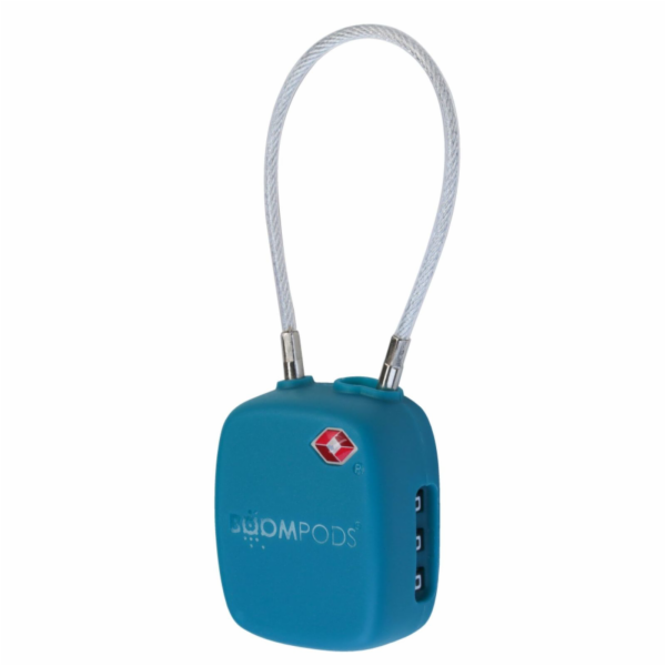Boompods LOCK TSA Bag Tracker Ocean Blue
