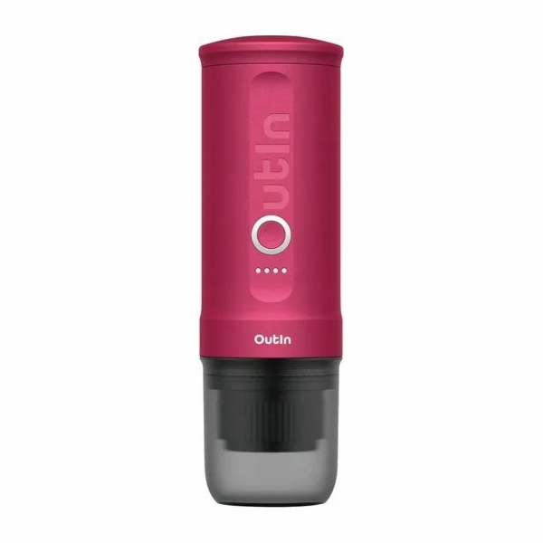 Outin - Nano Espresso Maker - Crimson Red přenosný espres...