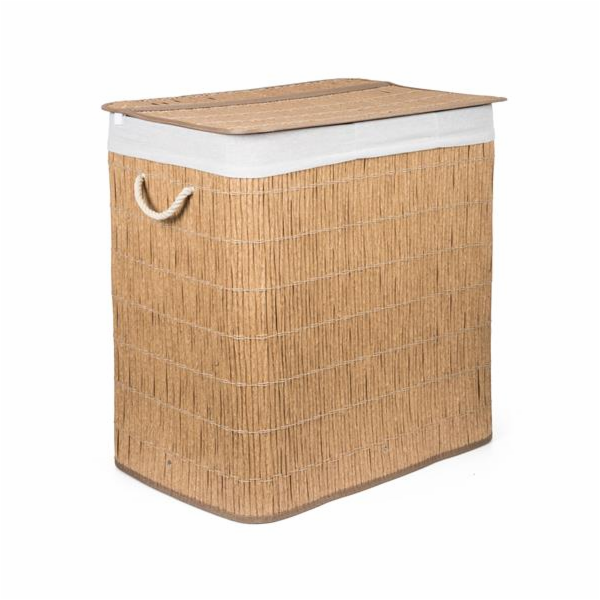 Koš na prádlo G21 150 l s rozdělovači, ratanový design s ...