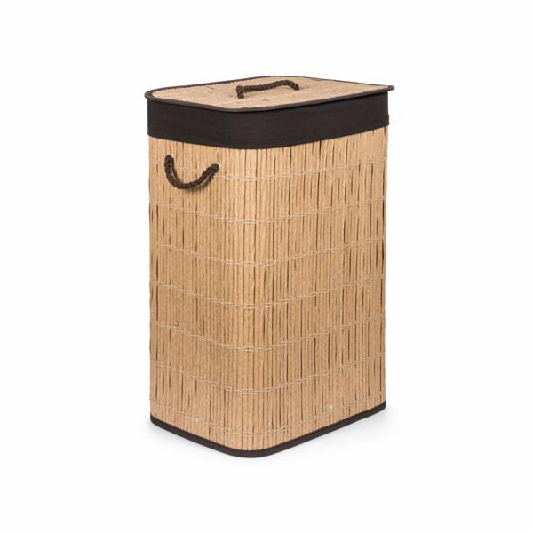 Koš na prádlo G21 72 l, ratanový design s hnědým košem