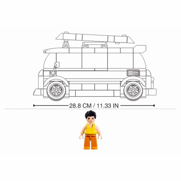 Sluban Model Bricks M38-B1191 Surfařský vůz TS-1 v měřítk...
