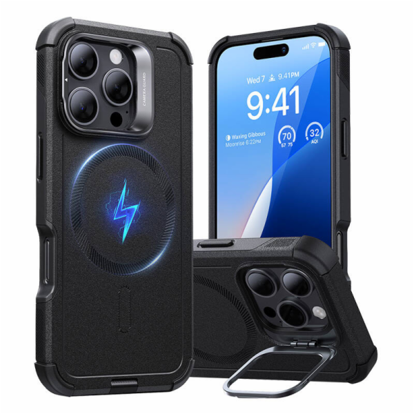 Cyber Tough (HaloLock) ESR case with stand for iPhone 16 ...
