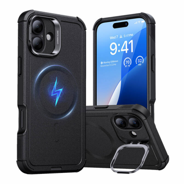 Cyber Tough (HaloLock) ESR case with stand for iPhone 16 ...