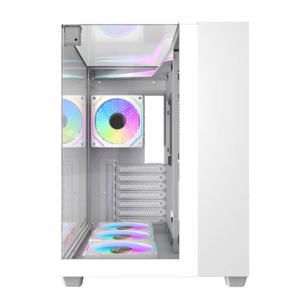 Počítačová skříň Darkflash TH285 se 4 ventilátory (bílá)