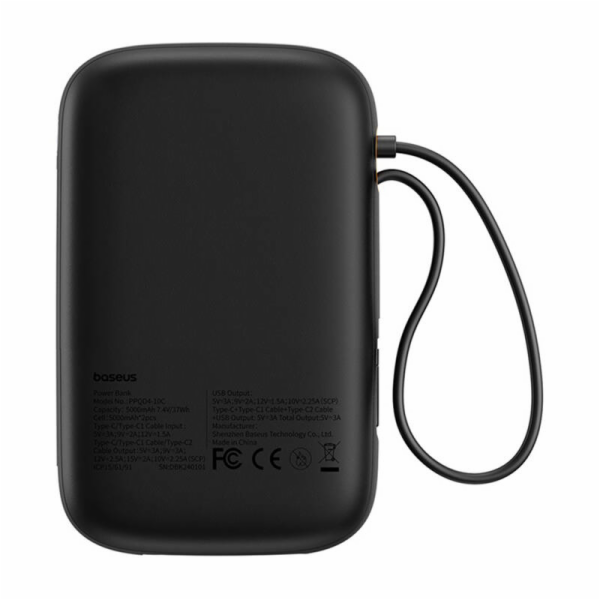Baseus Qpow 2 Lithium-polymerová (LiPo) 10000 mAh Černá