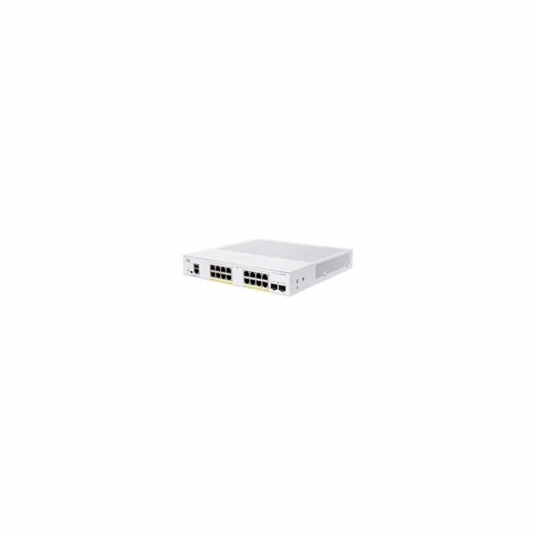 Cisco switch CBS350-16P-2G-UK (16xGbE,2xSFP,16xPoE+,120W,...