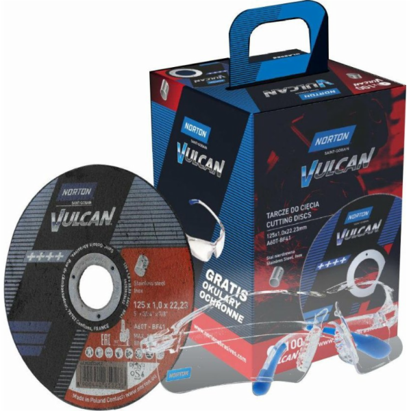 NORTON SHIELD. VULCAN 125 x 1,0 /100ks. INOX+BRÝLE ZDARMA