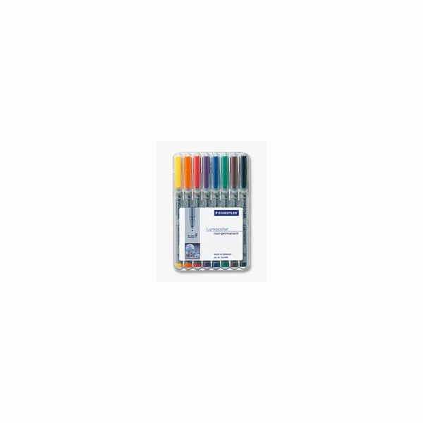 Staedtler STAEDTLER Folienstift Lumocolor F nonperm 8St