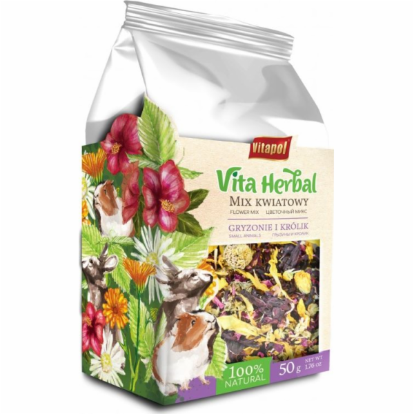Vitapol Vita Herbal pro hlodavce a králíky, květinová smě...