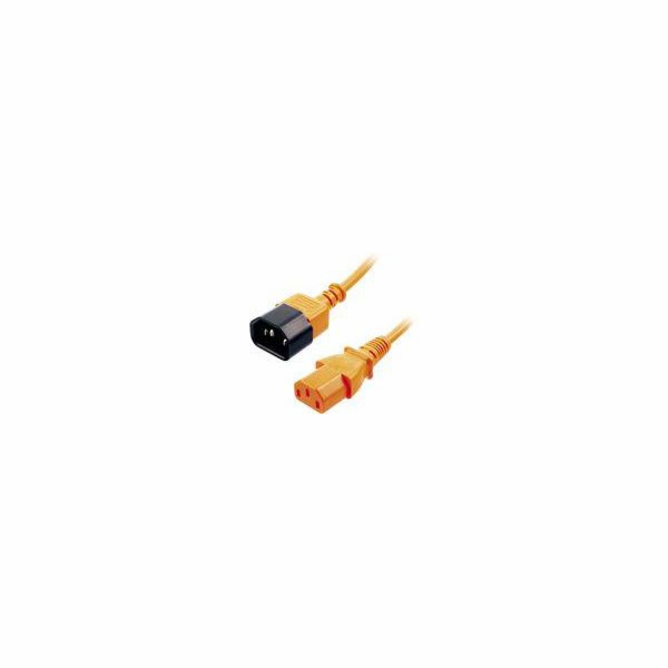 Lindy IEC 13/14 napájecí kabel Orange 2m - 30475