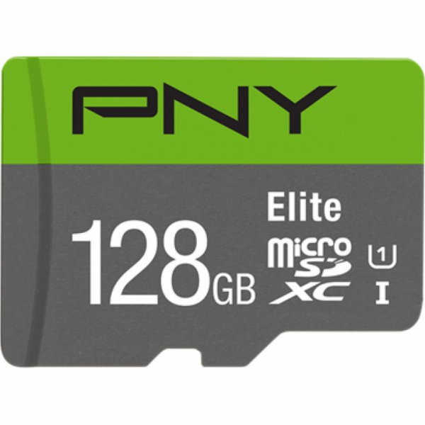Karta PNY Elite MicroSDXC 128 GB Class 10 UHS-I/U1 A1 V10...