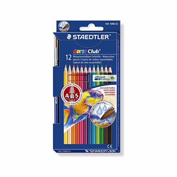 Staedtler Akvarelové tužky 12 barev se štětcem