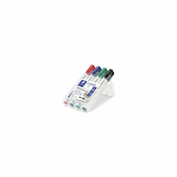 Staedtler BOARD MARKER 351 4 KS. ROUND DRY ERASE (S351WP4)