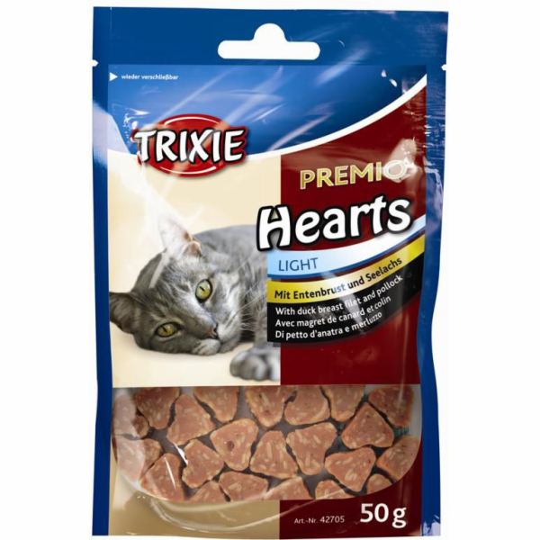 Trixie SNACKI Premio  HEARTS / Hearts light 50 g