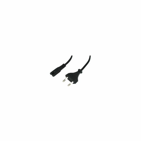 Lindy CEE7/16 - C7 napájecí kabel, 5m, černý (30423)