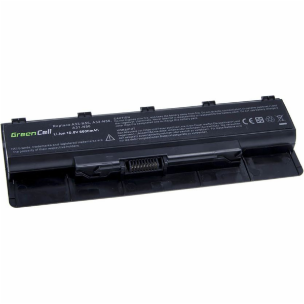 Zelená baterie pro Asus N46 N56 N56V N76 (AS67)