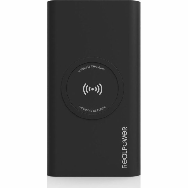Bezdrátová powerbanka Realpower PB-8000 8000mAh černá
