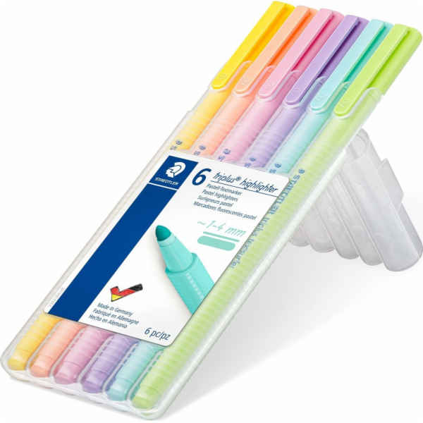Staedtler STAEDTLER Textmarker triplus pastel 6St Box