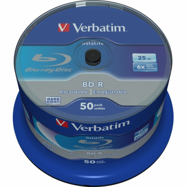 Verbatim BD-R 25 GB 6x 50 kusů (43838)