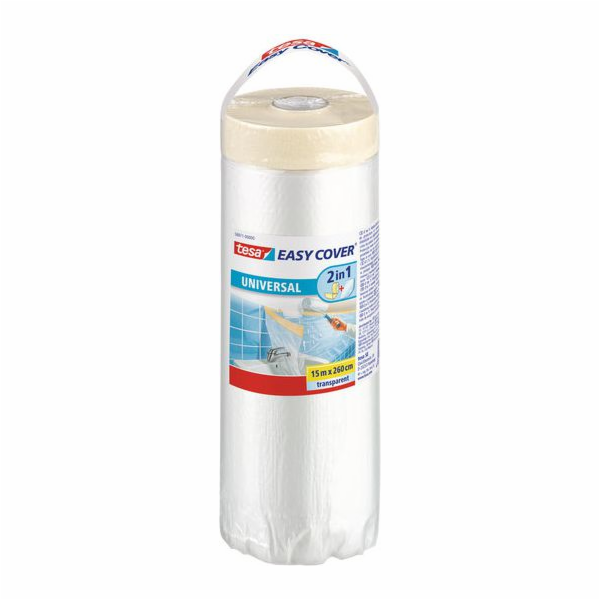 Maskovací fólie Tesa 17m x 2,6m Easy Cov. světlý krém 04368