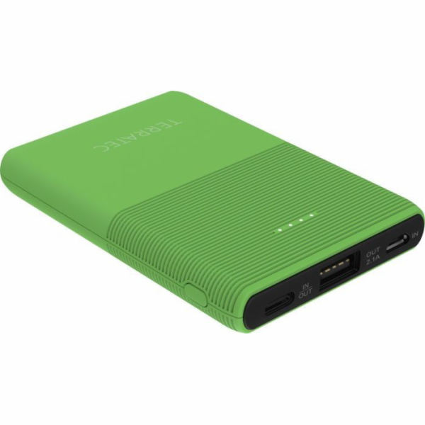 Powerbanka TerraTec P50 5000mAh zelená