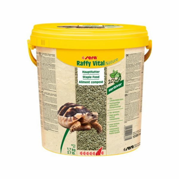 Sera Raffy Vital Nature 10 l - plazi, základní krmivo (SE...