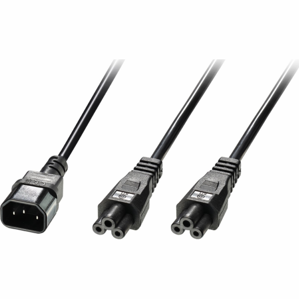 Lindy Lindy IEC-Y-Netzkabel napájecí kabel C14 auf 2x C5 ...