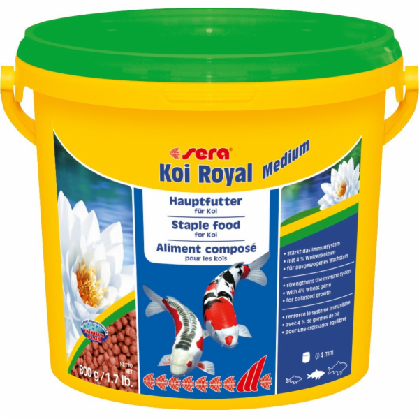 Sera Koi Royal Medium 3.800 ml, granule - základní krmivo...